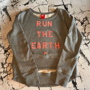 Nike “run the earth” sweatshirt